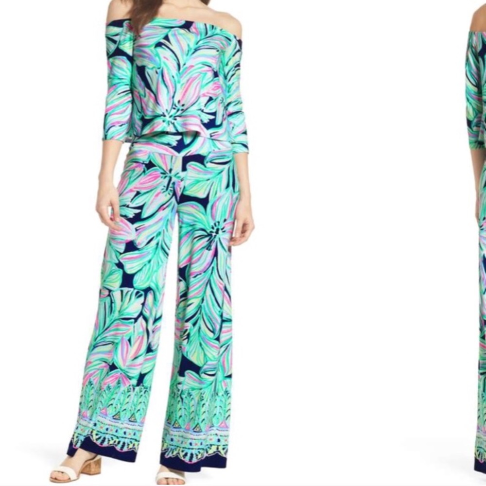 Lilly Pulitzer Weslee set in dancing lady print